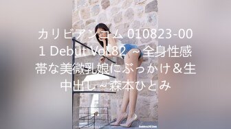 カリビアンコム 010823-001 Debut Vol.82 ～全身性感帯な美微乳娘にぶっかけ＆生中出し～森本ひとみ